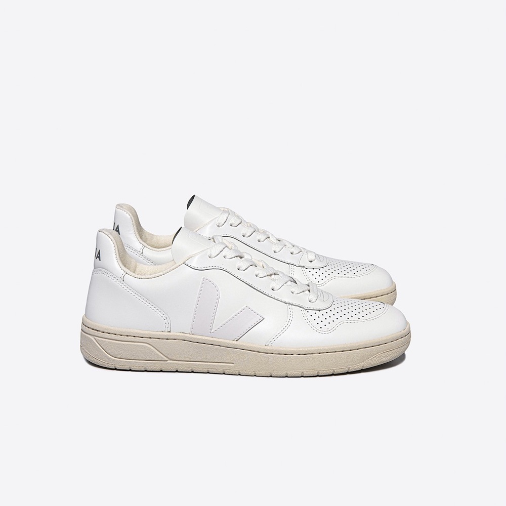 Veja V-10 Sneakers, Full White, US 8